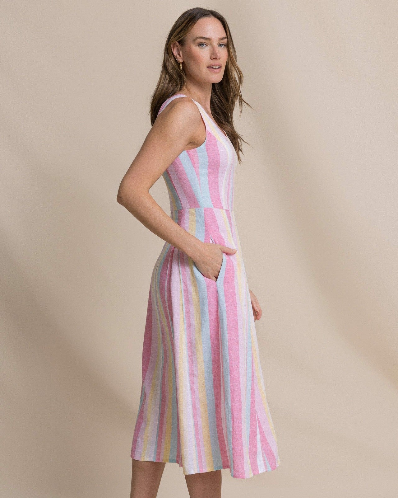 Charmaine Gored Midi Dress Southern Tide Sale