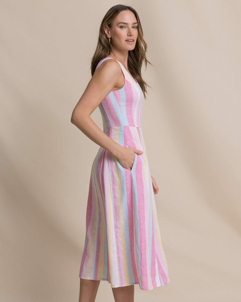 Charmaine Gored Midi Dress Southern Tide Sale