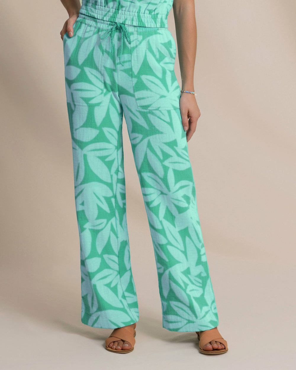 Laken Printed Wide Leg Pant Southern Tide Value Deal