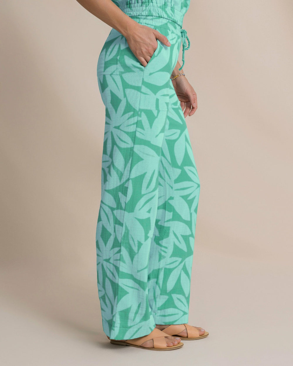 Laken Printed Wide Leg Pant Southern Tide Value Deal