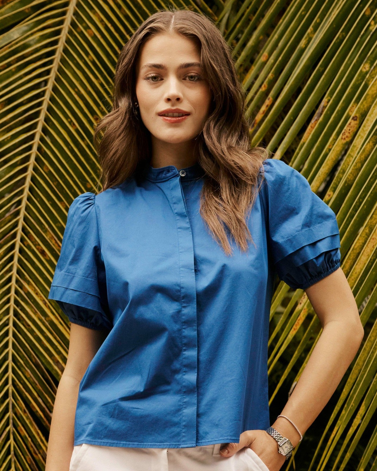 Payge Solid Poplin Top Southern Tide Discount