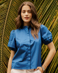 Payge Solid Poplin Top Southern Tide Discount