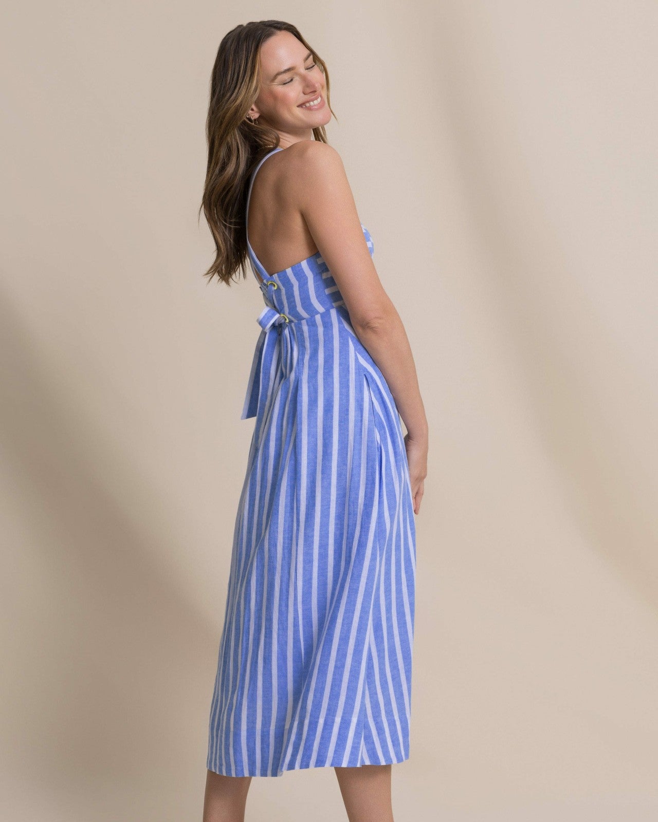 Cinzia Striped Cross Strap Dress Southern Tide Limited Offer