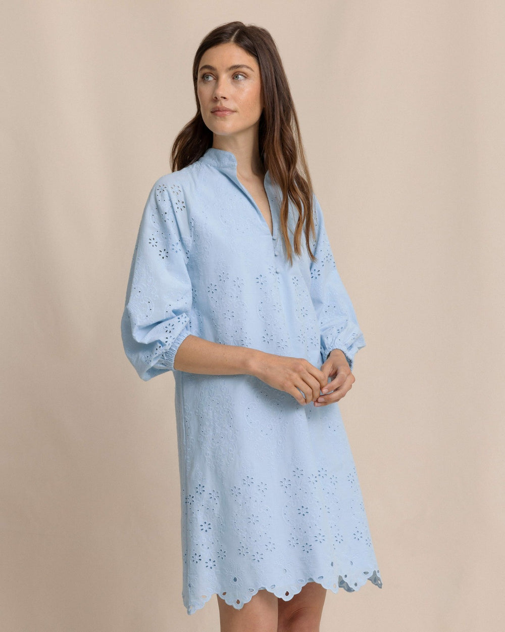 Mandy Embroidered Bubble Sleeve Dress Southern Tide Exclusive Deal