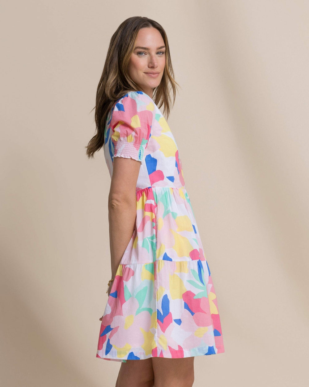 Mina Floral Print Dress Southern Tide Value Deal