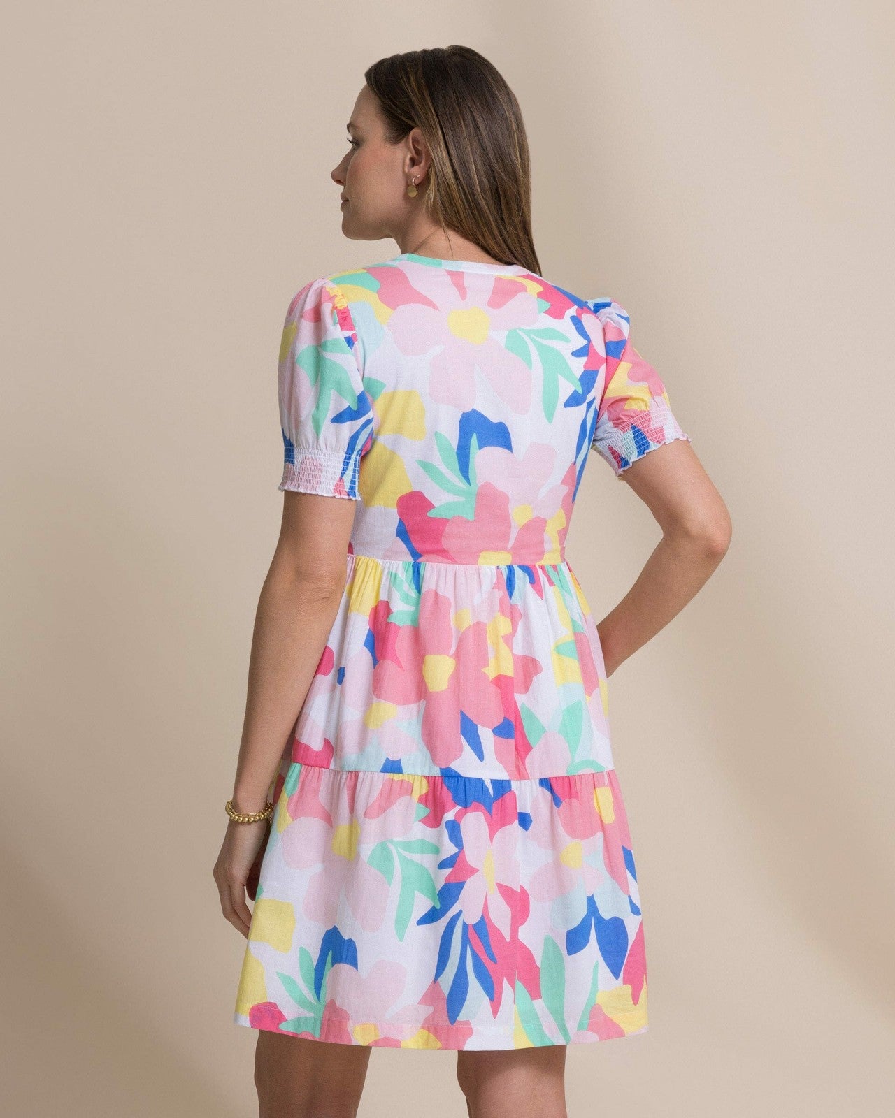 Mina Floral Print Dress Southern Tide Value Deal