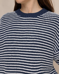 Maggi Stripe Open Stitch Sweater Southern Tide Sale