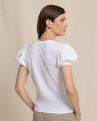 Eileen Ruffle Tee Southern Tide Hot Deal