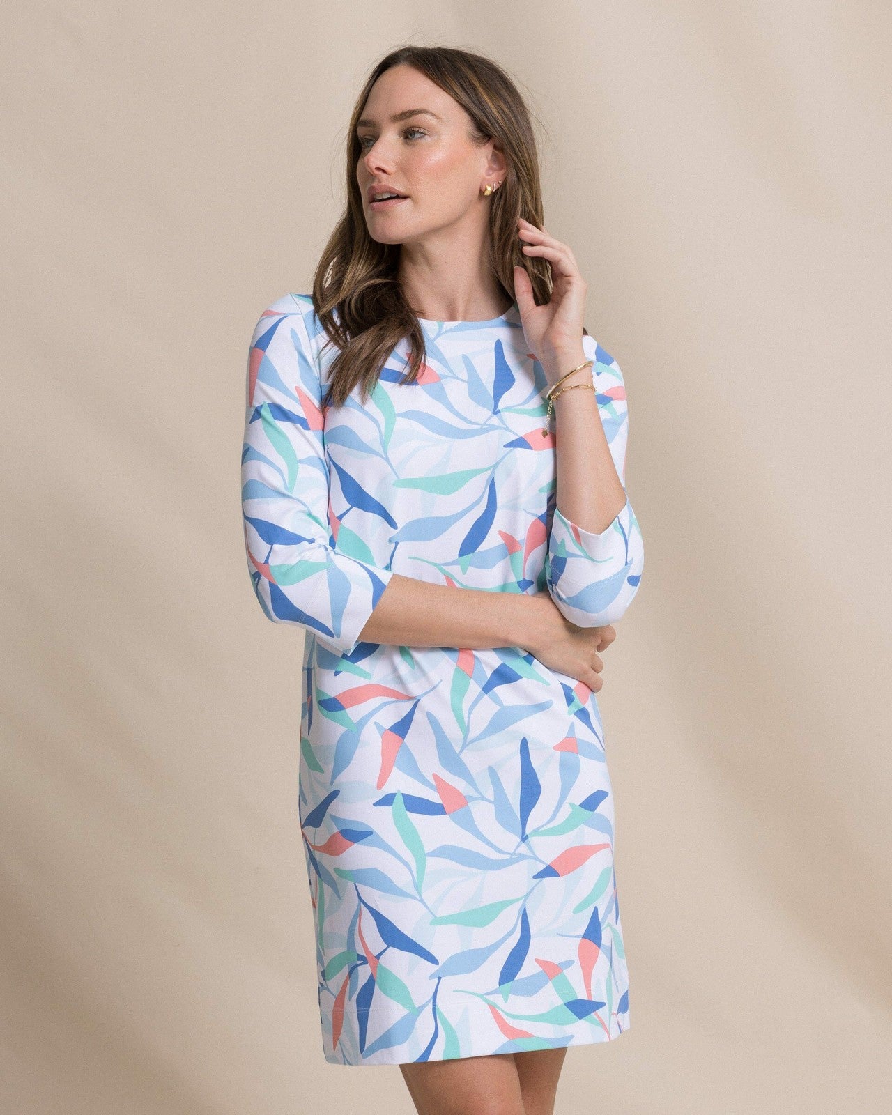Leira Printed Dress Southern Tide Outlets