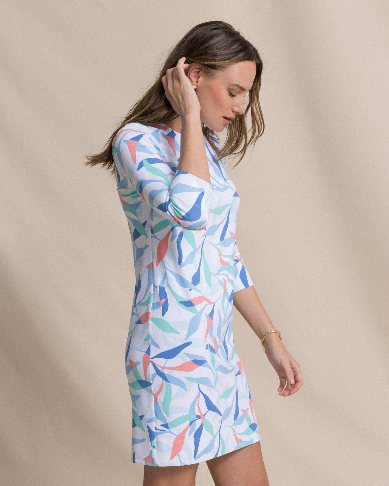 Leira Printed Dress Southern Tide Outlets