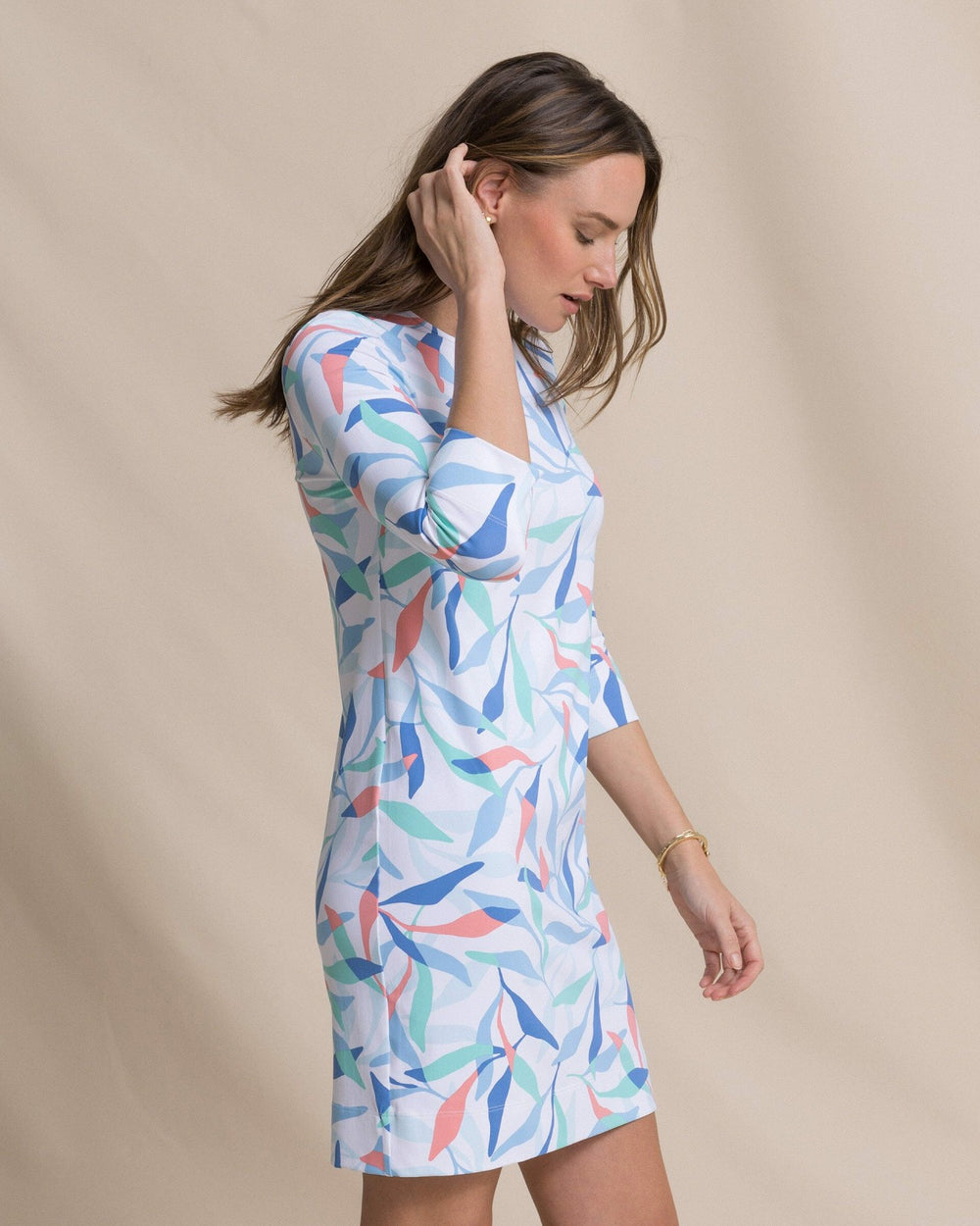 Leira Printed Dress Southern Tide Outlets