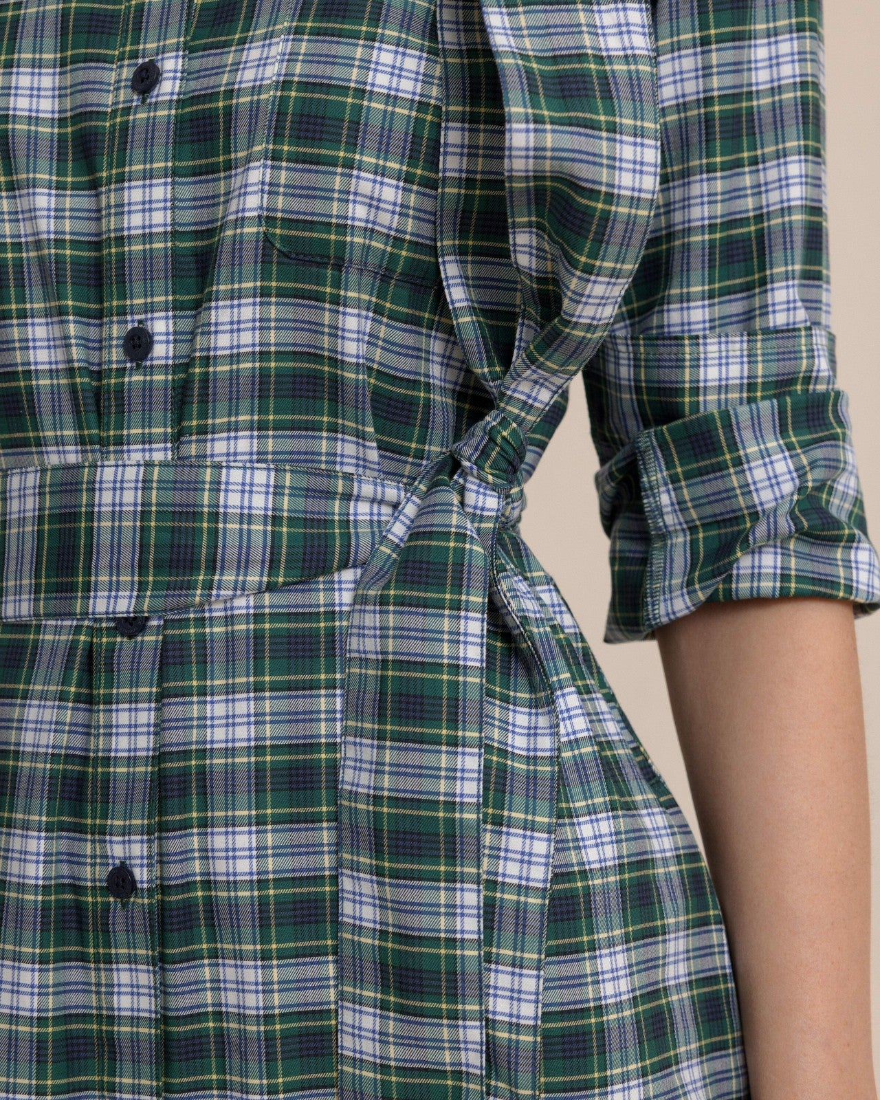 Trista Gordan Tartan Shirt Dress Southern Tide Sale