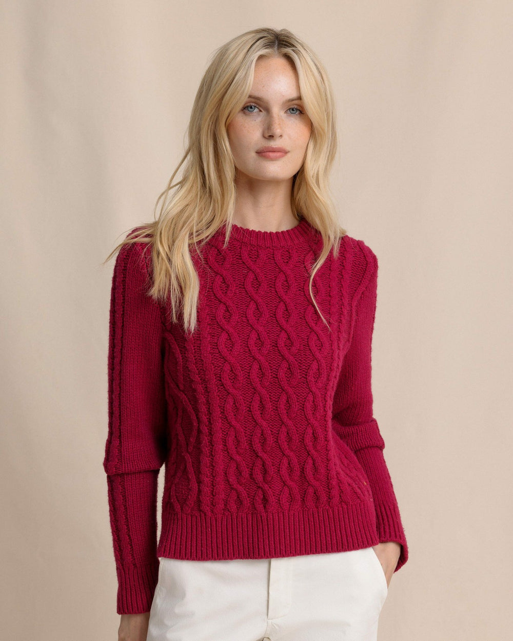 Connie Cable Knit Sweater Southern Tide On Sale