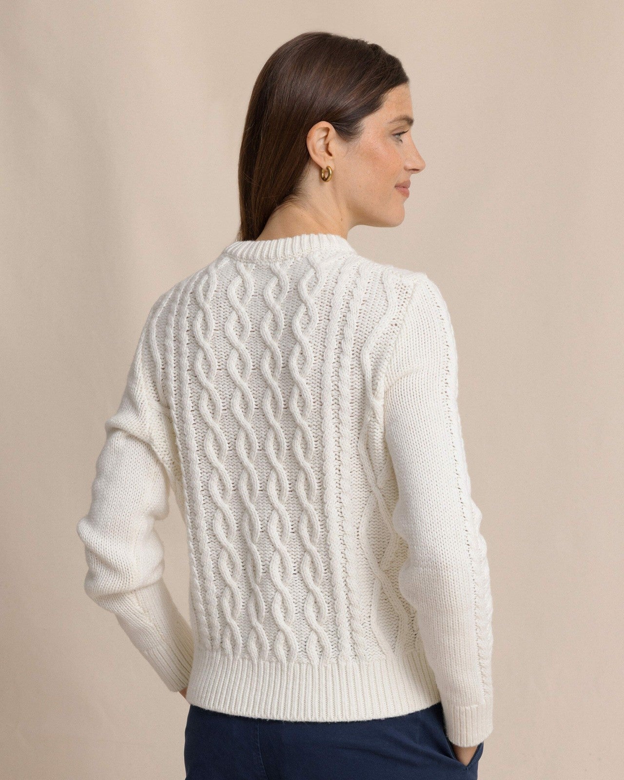 Connie Cable Knit Sweater Southern Tide On Sale