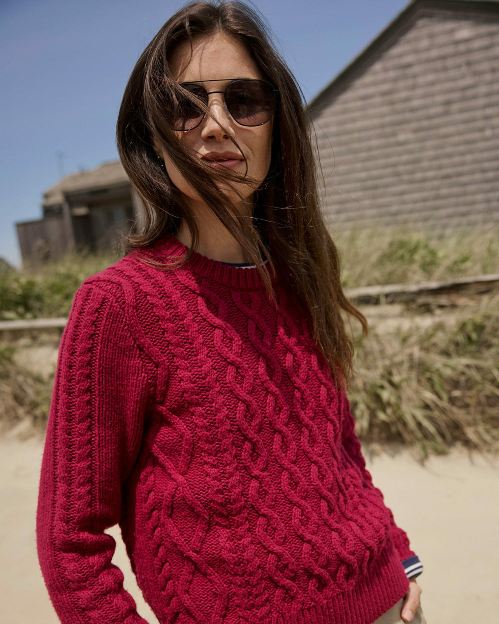 Connie Cable Knit Sweater Southern Tide On Sale
