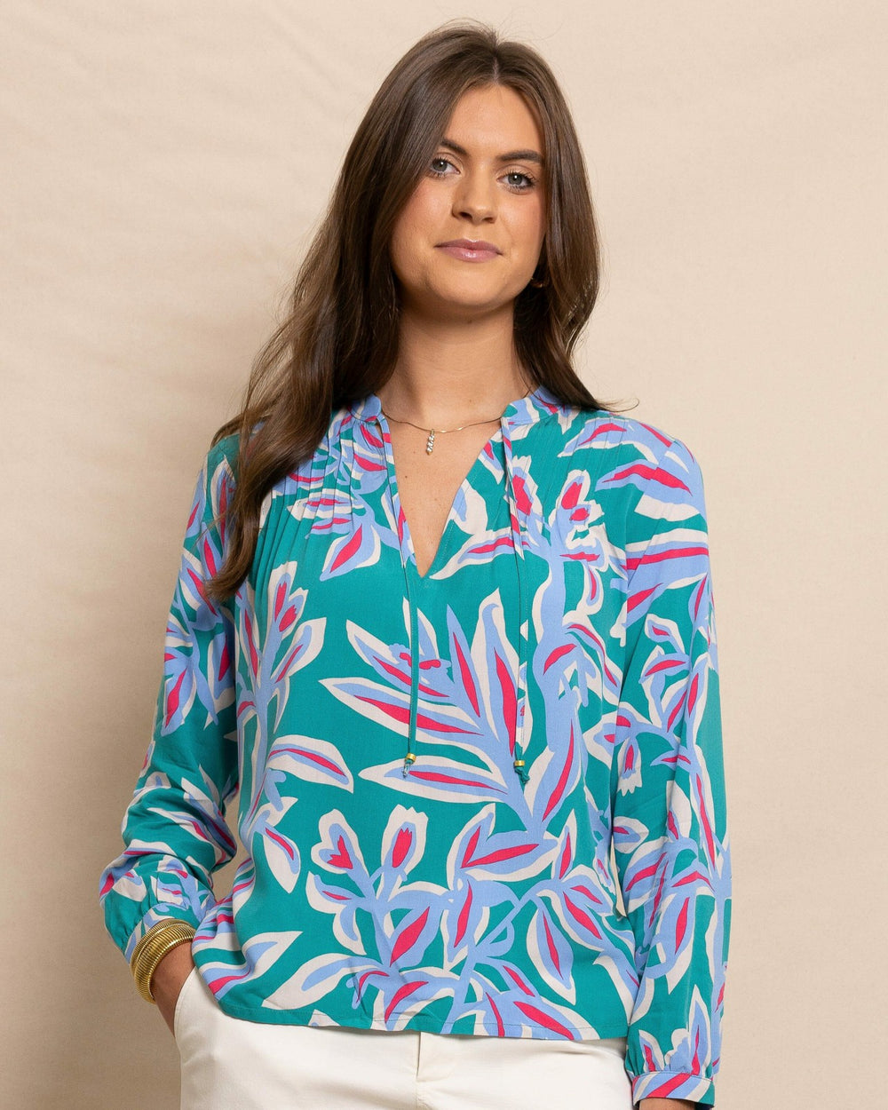 Bonni Vintage Gardens Blouse Southern Tide Discount
