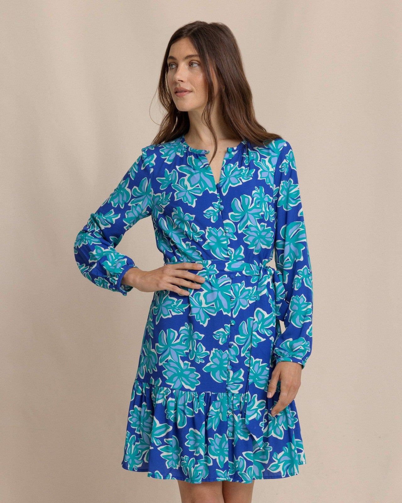 Merritt Forever Blooming Long Sleeve Dress Southern Tide Special Offer