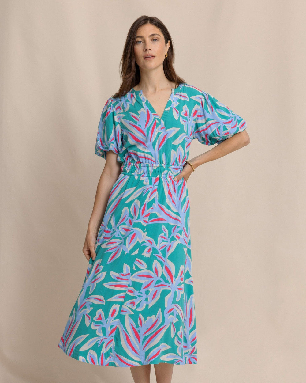 Penni Vintage Gardens Midi Dress Southern Tide Hot Deal
