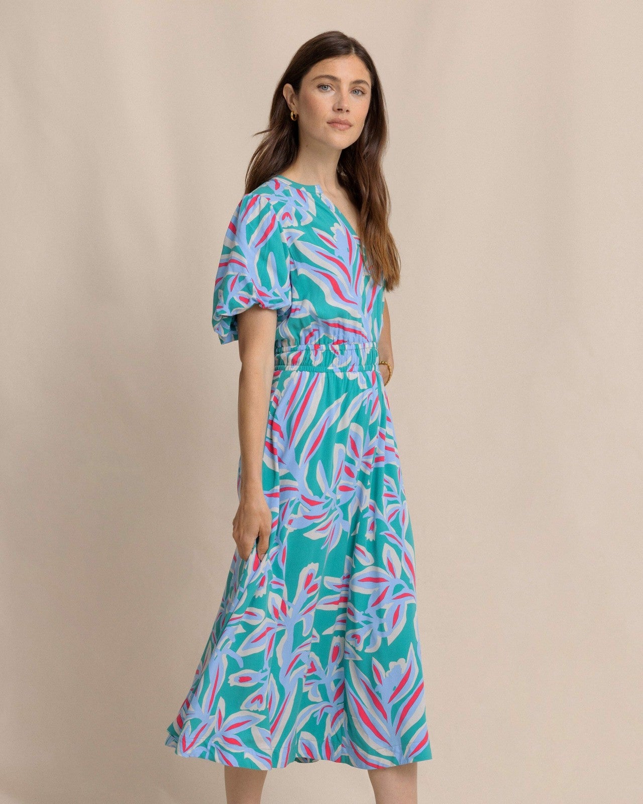 Penni Vintage Gardens Midi Dress Southern Tide Hot Deal