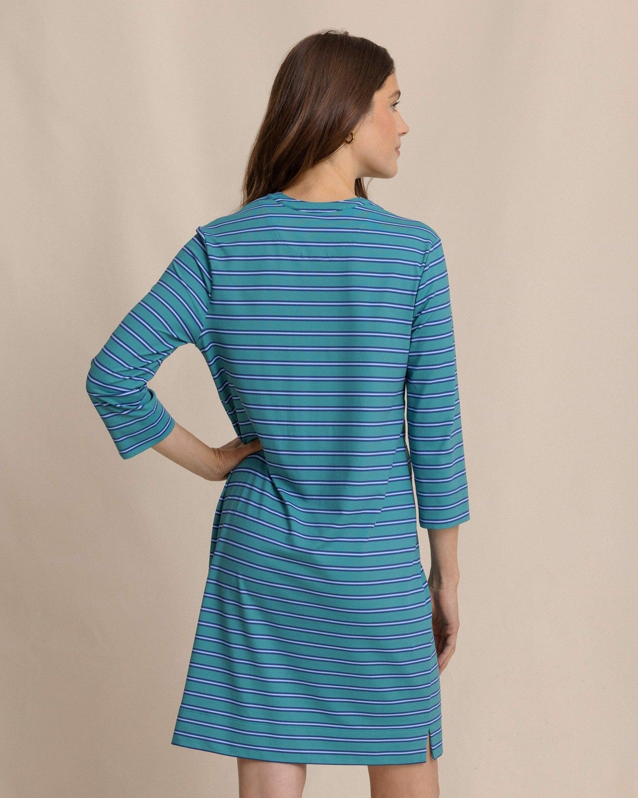 Teal Alicia Stripe Dress Southern Tide Savings