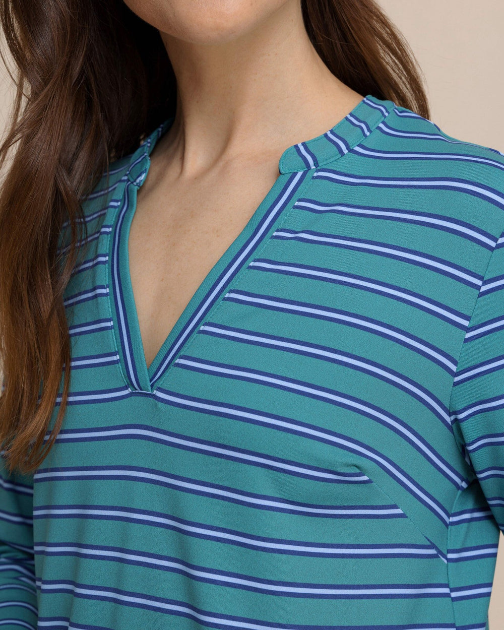 Teal Alicia Stripe Dress Southern Tide Savings