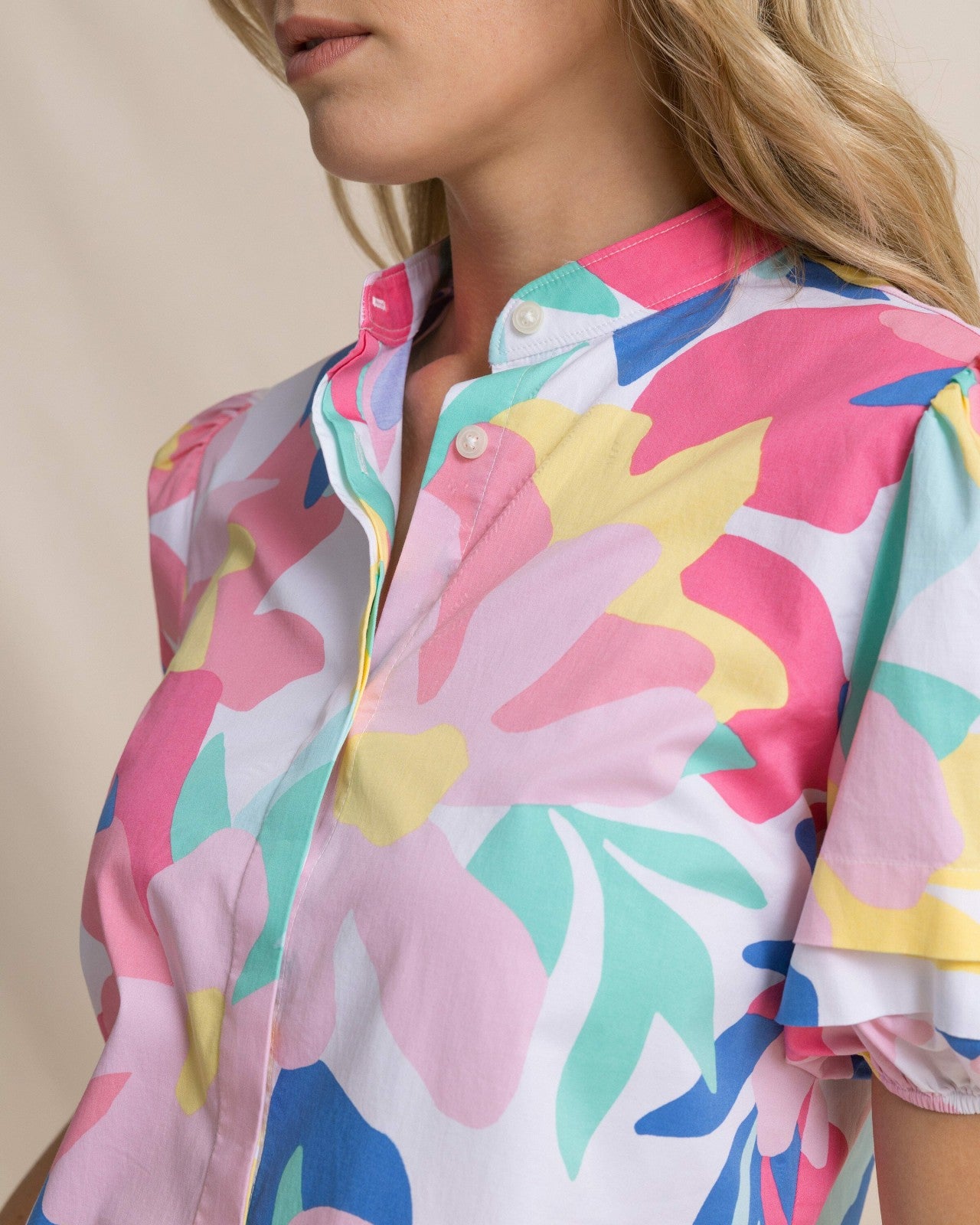 Payge Floral Print Poplin Top Southern Tide Exclusive Deal