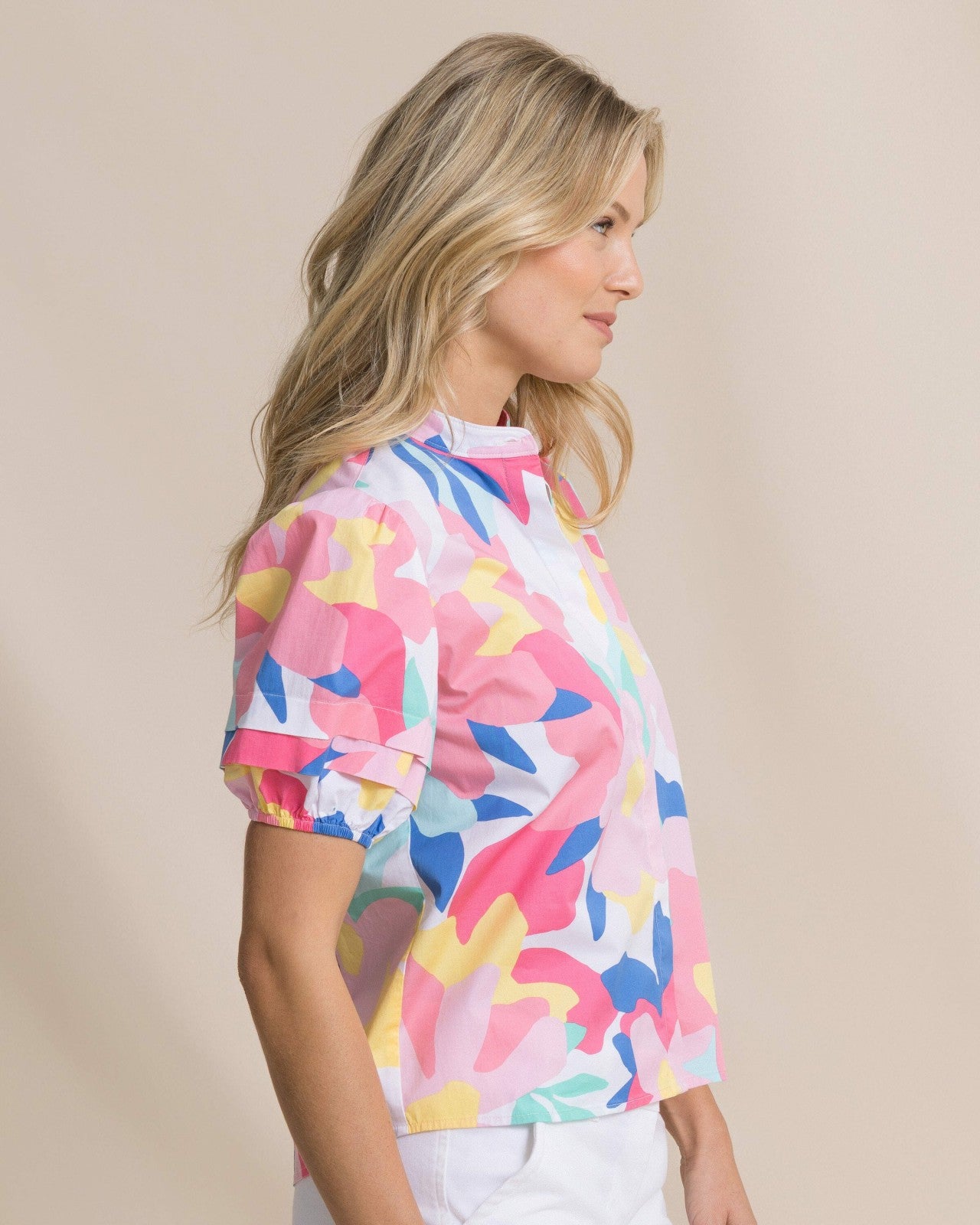 Payge Floral Print Poplin Top Southern Tide Exclusive Deal