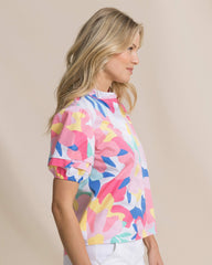 Payge Floral Print Poplin Top Southern Tide Exclusive Deal