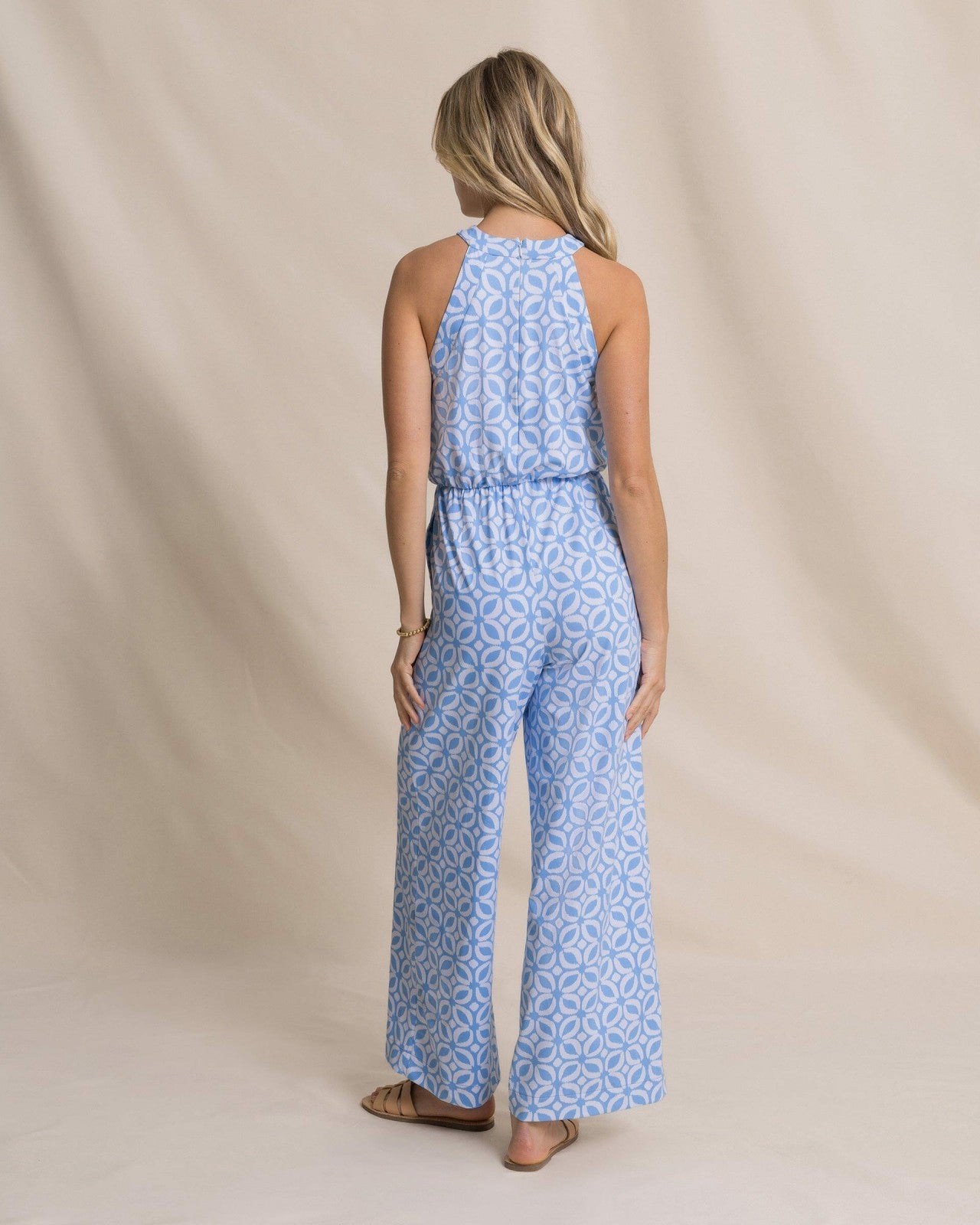 Karrigan Printed Performance Jumpsuit Southern Tide Value Deal