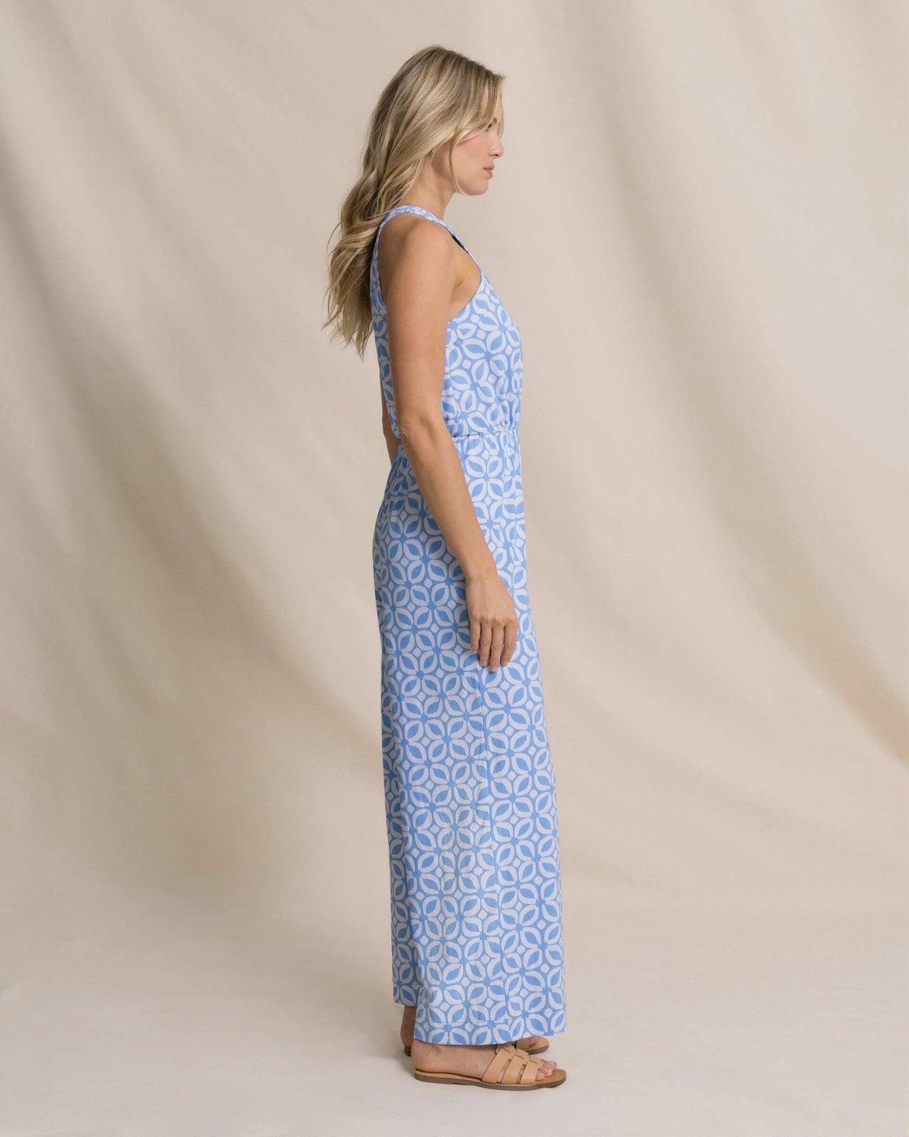 Karrigan Printed Performance Jumpsuit Southern Tide Value Deal