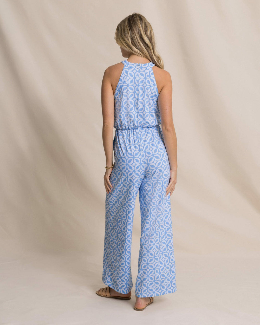 Karrigan Printed Performance Jumpsuit Southern Tide Value Deal