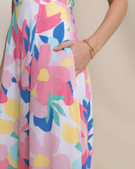 Cinzia Printed Cross Strap Dress Southern Tide Sale
