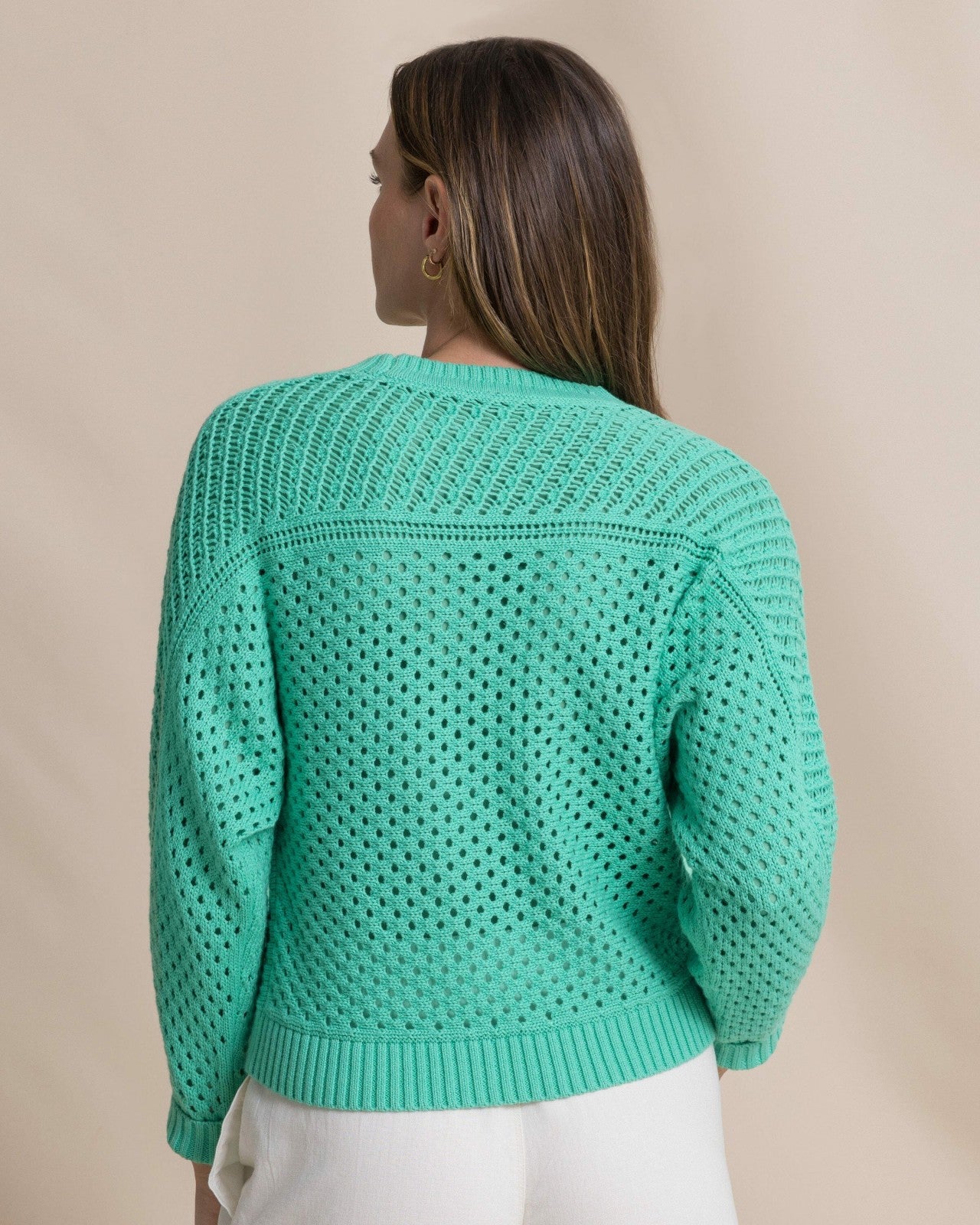 Ophelia Open Stitch Sweater - Florida Keys Southern Tide Hot Deal