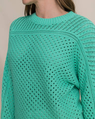 Ophelia Open Stitch Sweater - Florida Keys Southern Tide Hot Deal