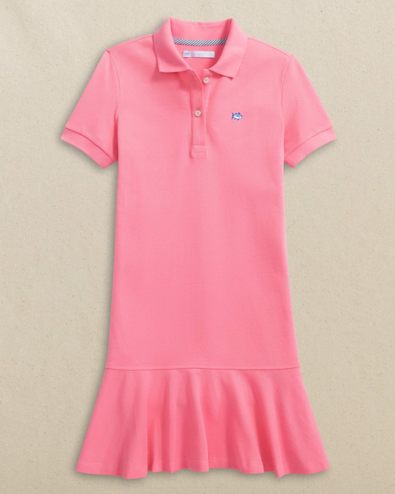 Skipjack Dropwaist Polo Dress - Sea Pink Southern Tide Discounted