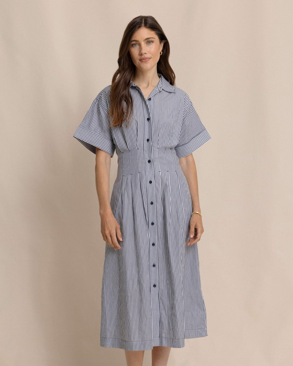Bobbie Tucked Waist Shirtdress Southern Tide Outlets