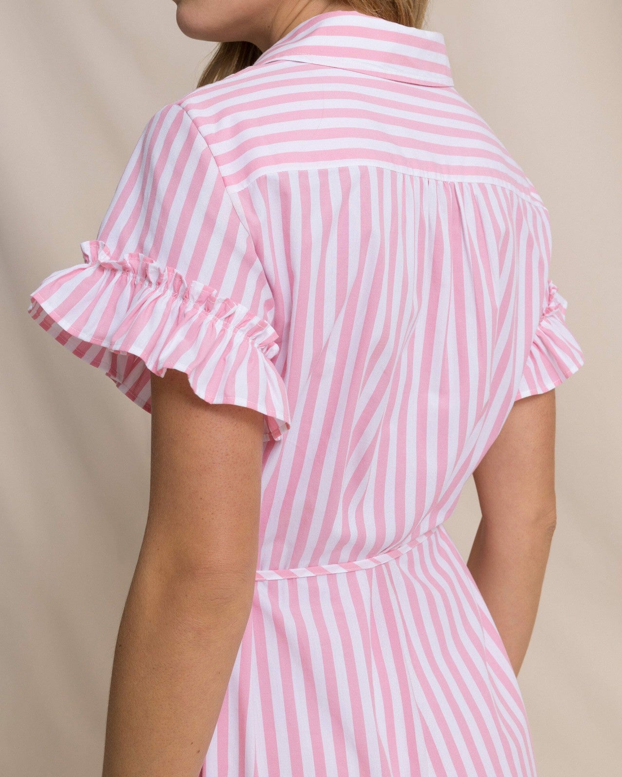 Tyra Striped Ruffle Sleeve Midi Dress Southern Tide Exclusive Deal