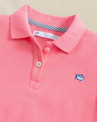 Girls Skipjack Dropwaist Polo Dress - Sea Pink Southern Tide Special Offer