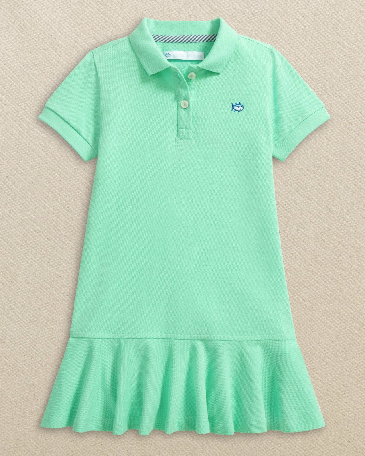 Girls Skipjack Dropwaist Polo Dress - Gulf Shores| Southern Tide Southern Tide Hot Deal