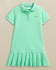 Girls Skipjack Dropwaist Polo Dress - Gulf Shores| Southern Tide Southern Tide Hot Deal