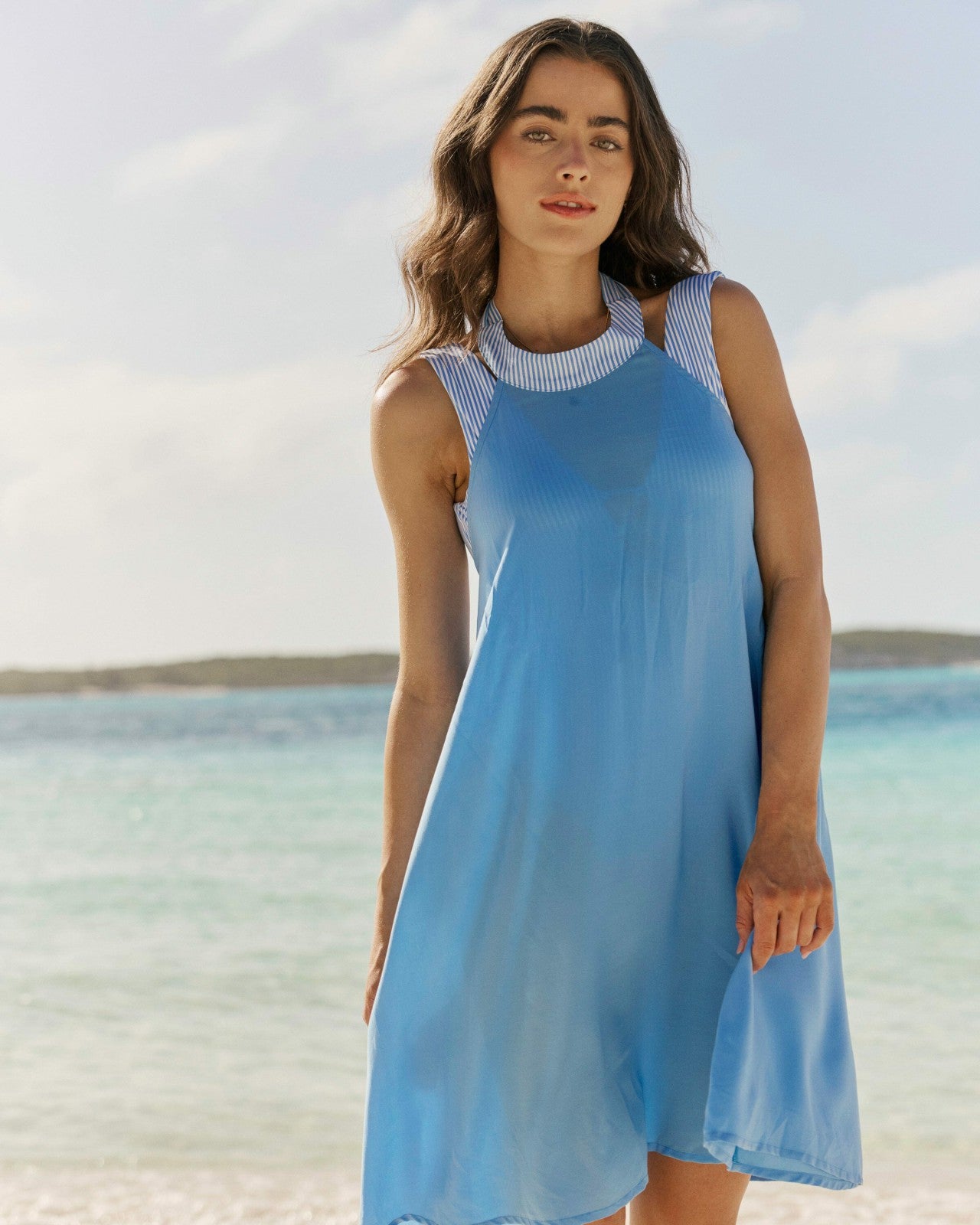 Halter Neck Short Cover-Up Dress Southern Tide Discounted