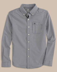 Boy's Intercoastal Mini Gingham Button Down Shirt Southern Tide Value Deal
