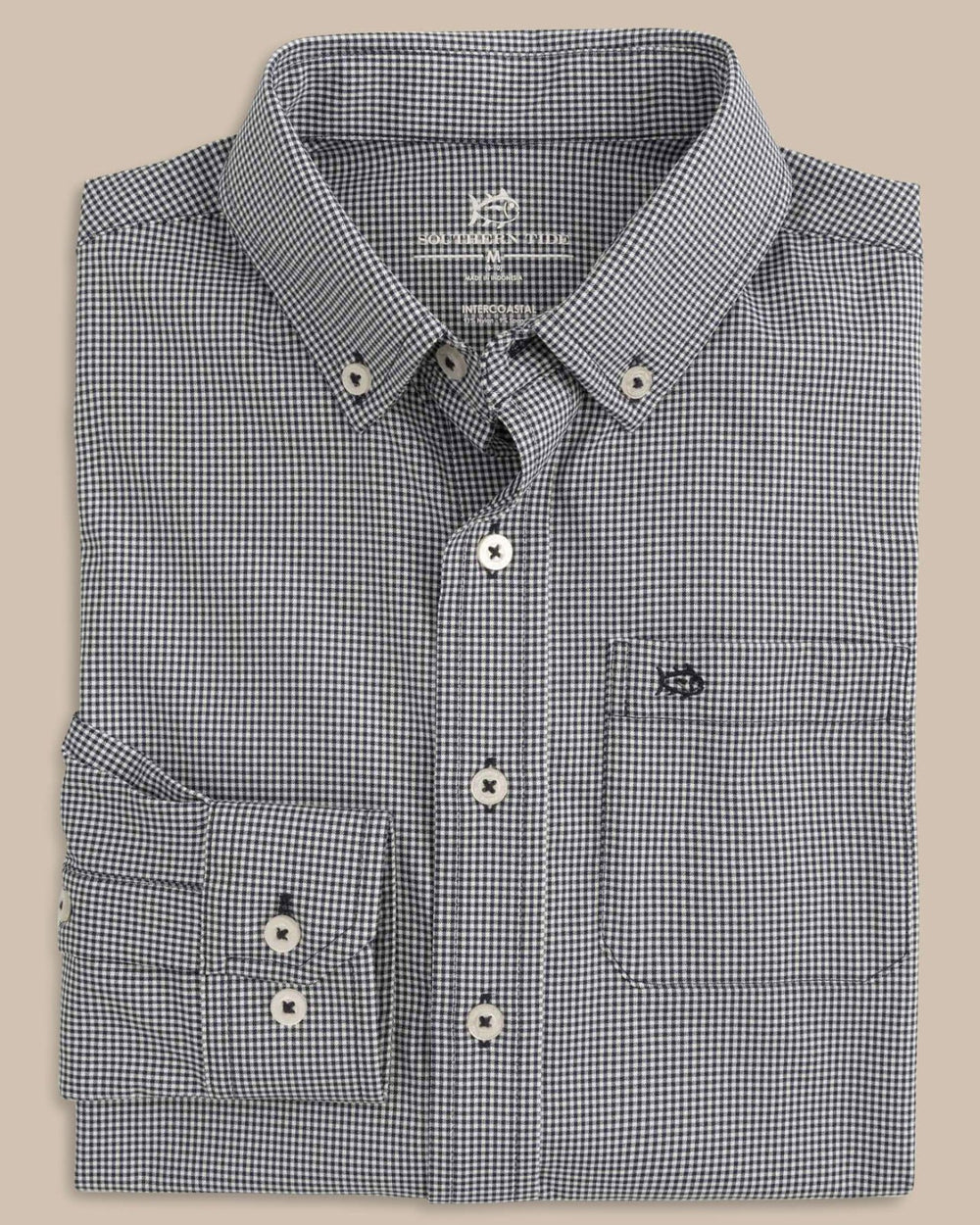 Boy's Intercoastal Mini Gingham Button Down Shirt Southern Tide Value Deal
