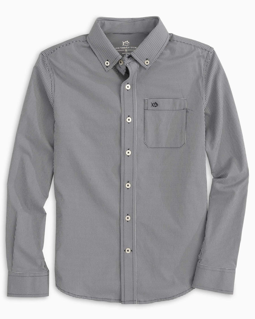 Boy's Intercoastal Mini Gingham Button Down Shirt Southern Tide Value Deal