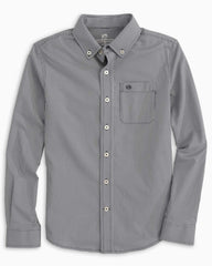 Boy's Intercoastal Mini Gingham Button Down Shirt Southern Tide Value Deal