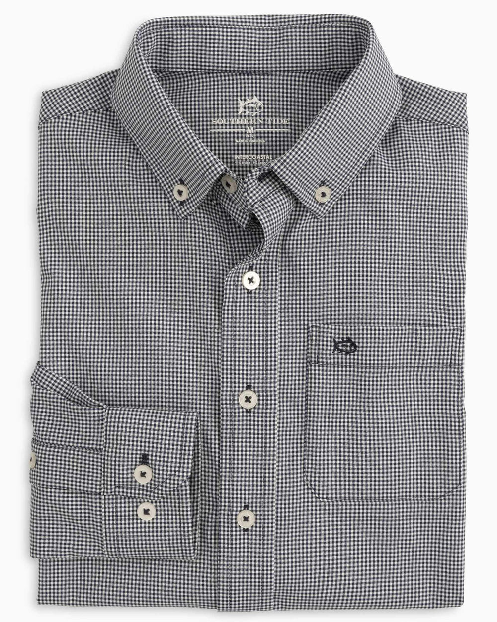 Boy's Intercoastal Mini Gingham Button Down Shirt Southern Tide Value Deal