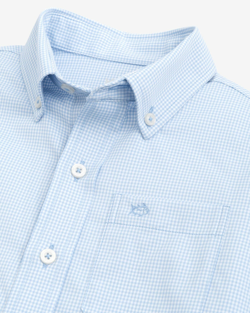 Boy's Intercoastal Mini Gingham Button Down Shirt Southern Tide Value Deal