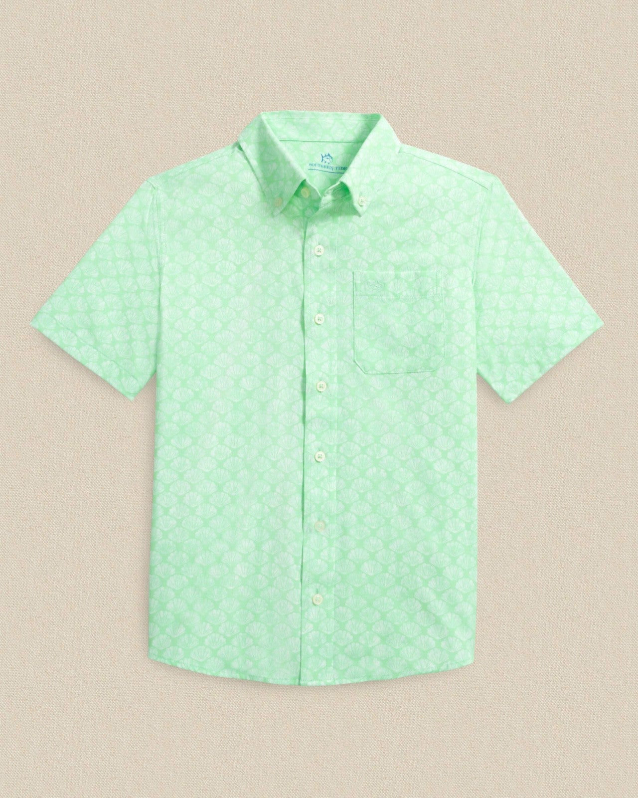 Boys Seashell Cove Short Sleeve Sport Shirt Southern Tide Discount