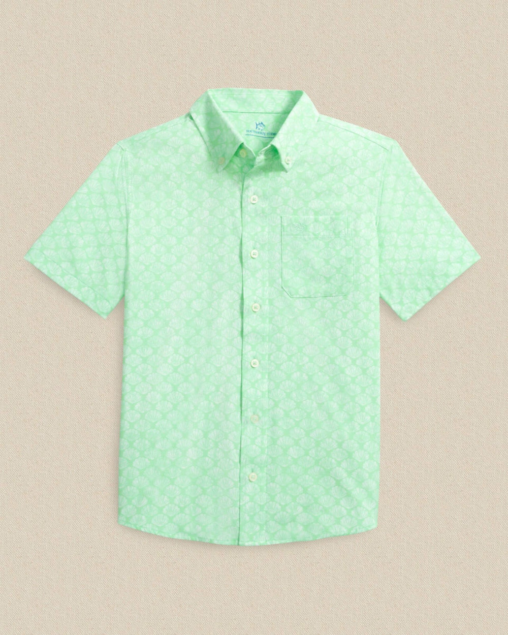 Boys Seashell Cove Short Sleeve Sport Shirt Southern Tide Discount