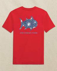 Kids Skipjack Fill Fireworks Short Sleeve T-Shirt Southern Tide Special Offer